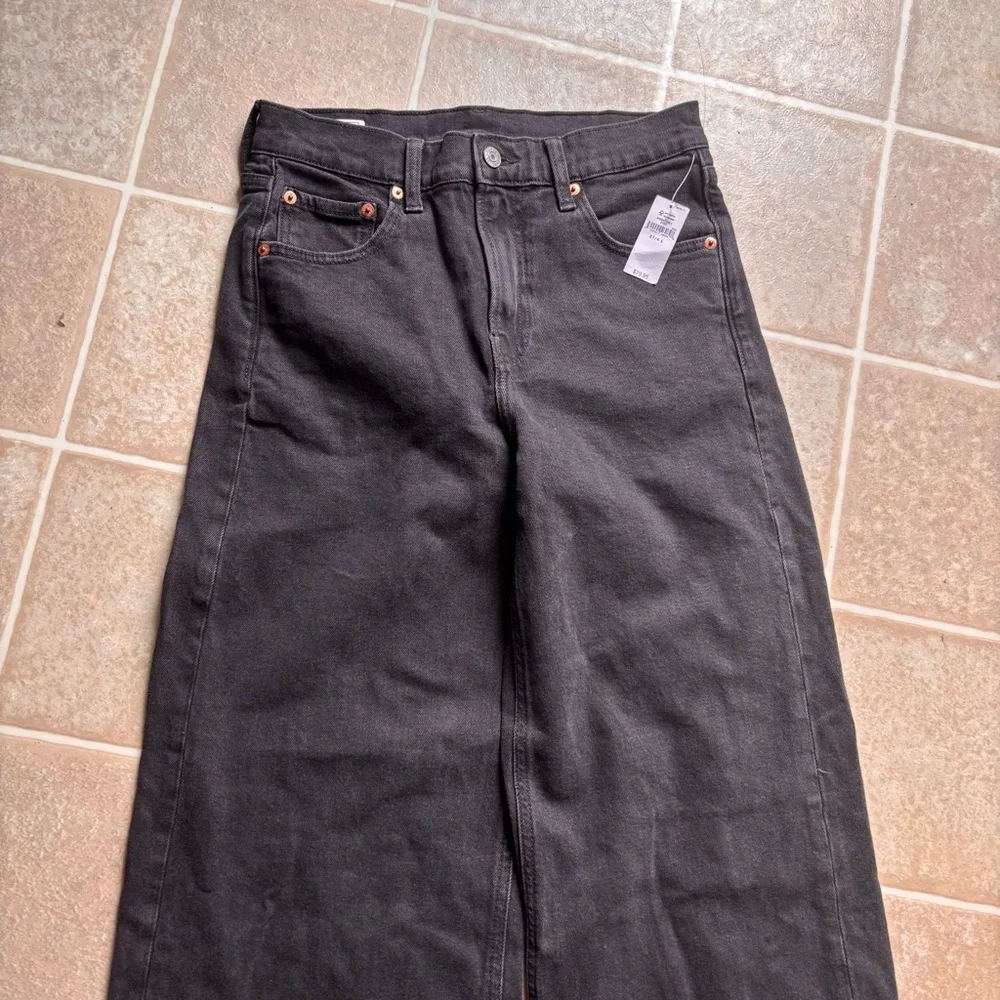 GAP Black Flare Wide Leg Jeans - Picture 8 of 10